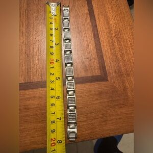 Stainless Steep men’s Silver Geometric Bracelet